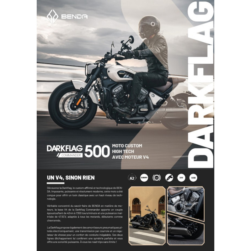 Flyers BENDA DARKFLAG V4 500 (set van 10)