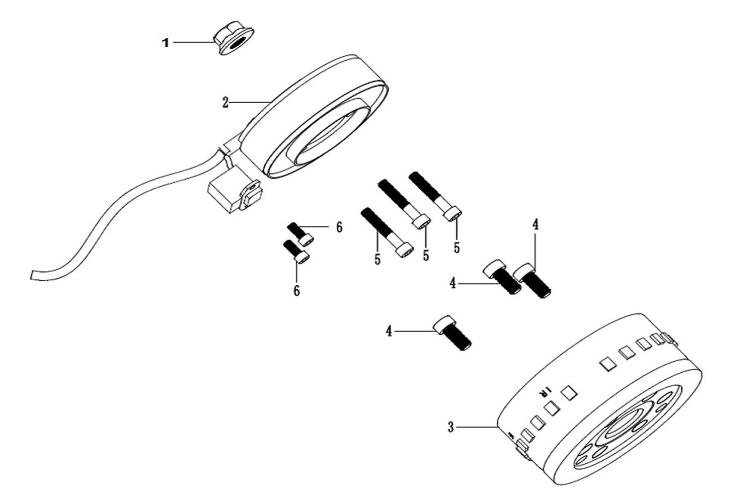 Vue Rotor et stator                                                                                                             