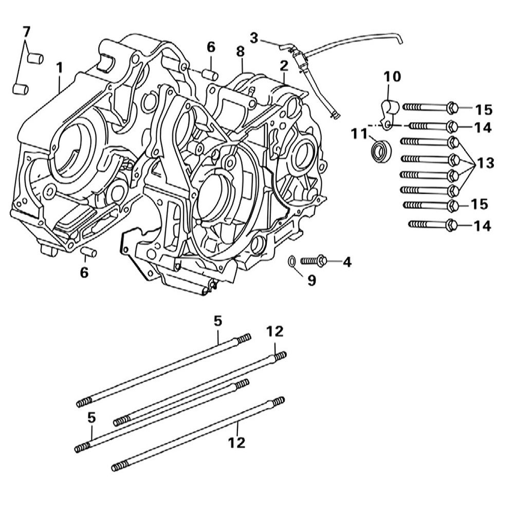 10 - Carter Moteur Central                                                                                                      