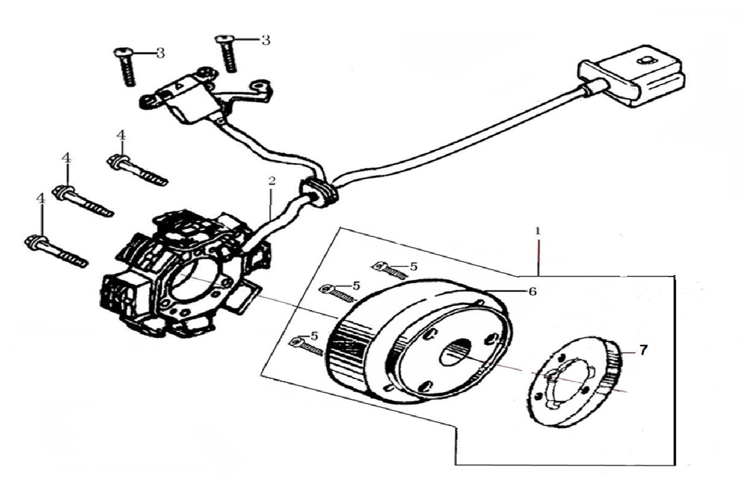 10 - Rotor et stator allumage