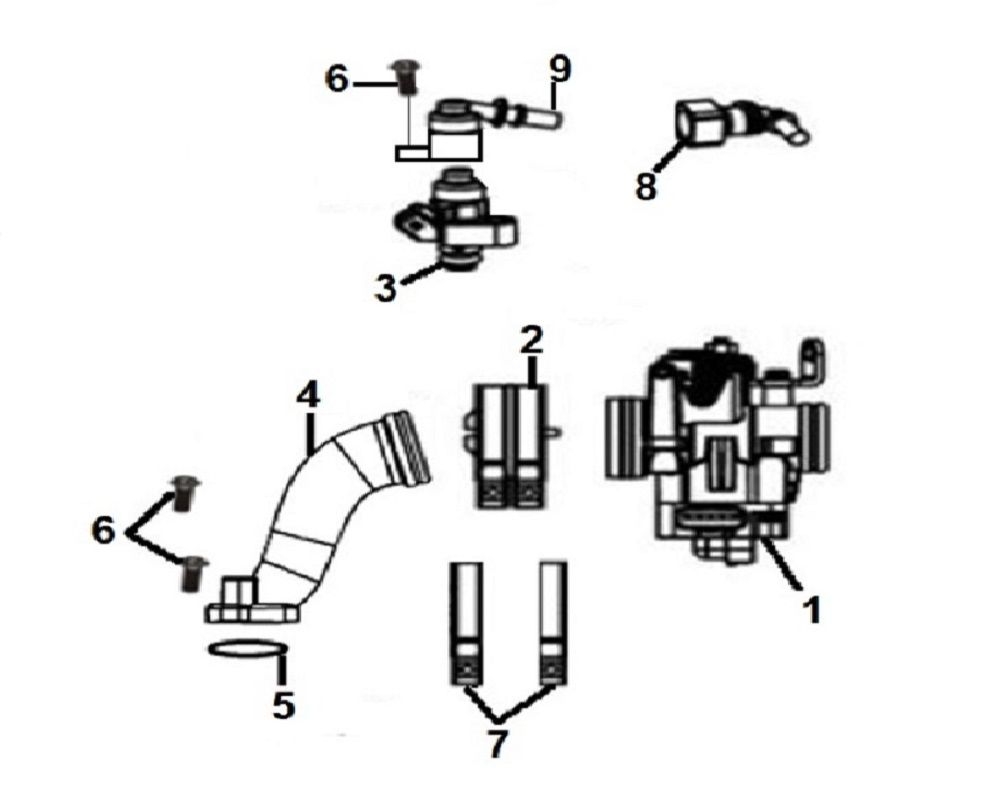 Injecteur - corp injection - pipe admission                                                                                     