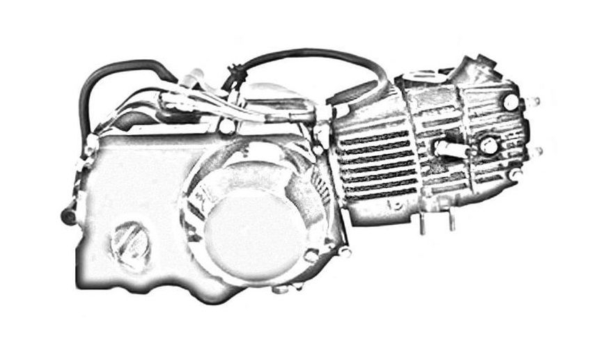 1 - Vue moteur neuf bombers 50 cm3 euro 5                                                                                       