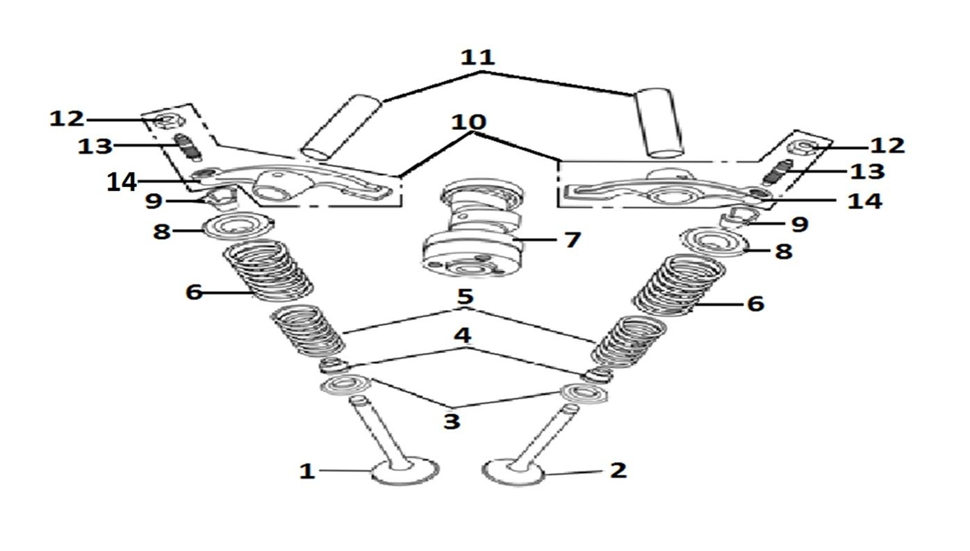 4 - Vue arbre a came - soupape                                                                                                  