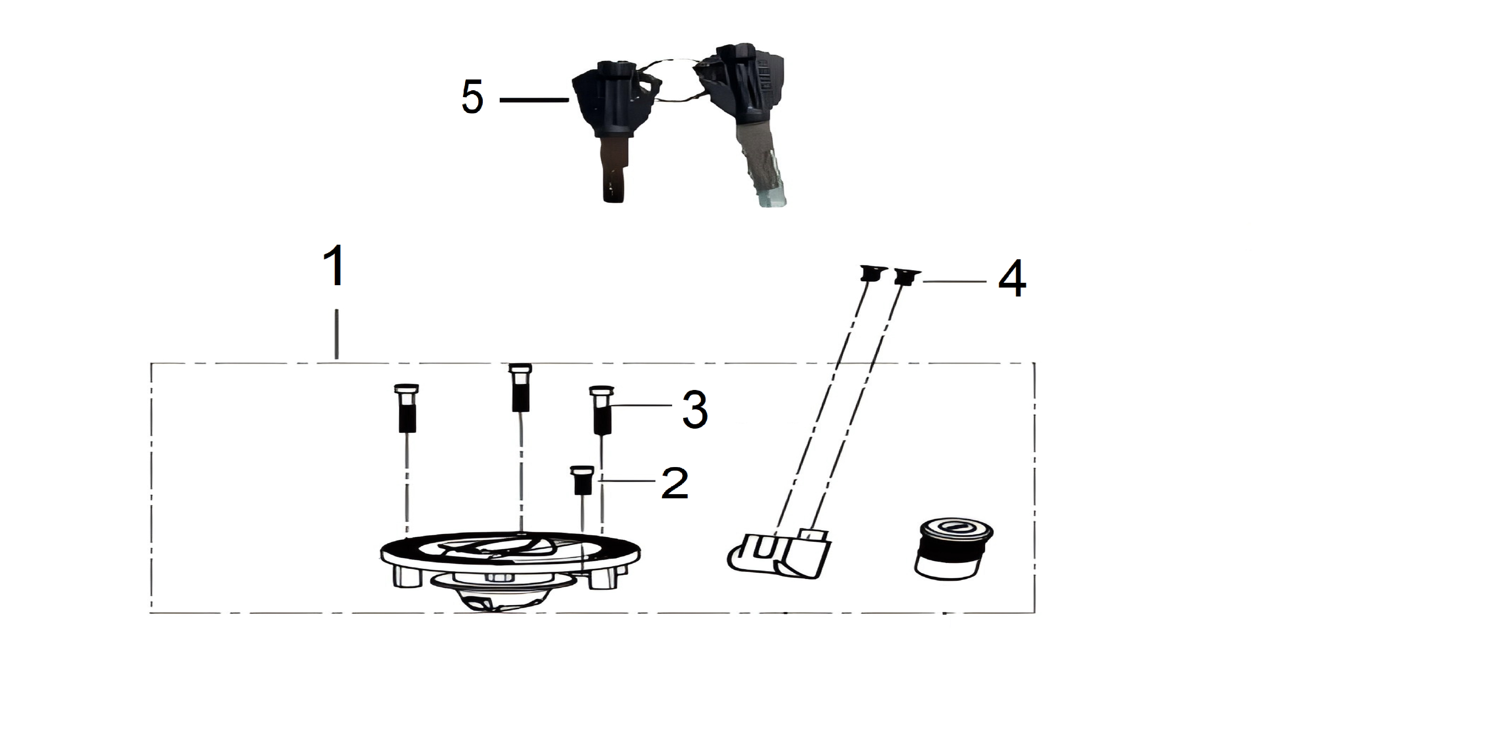 22 - Vue kit serrure