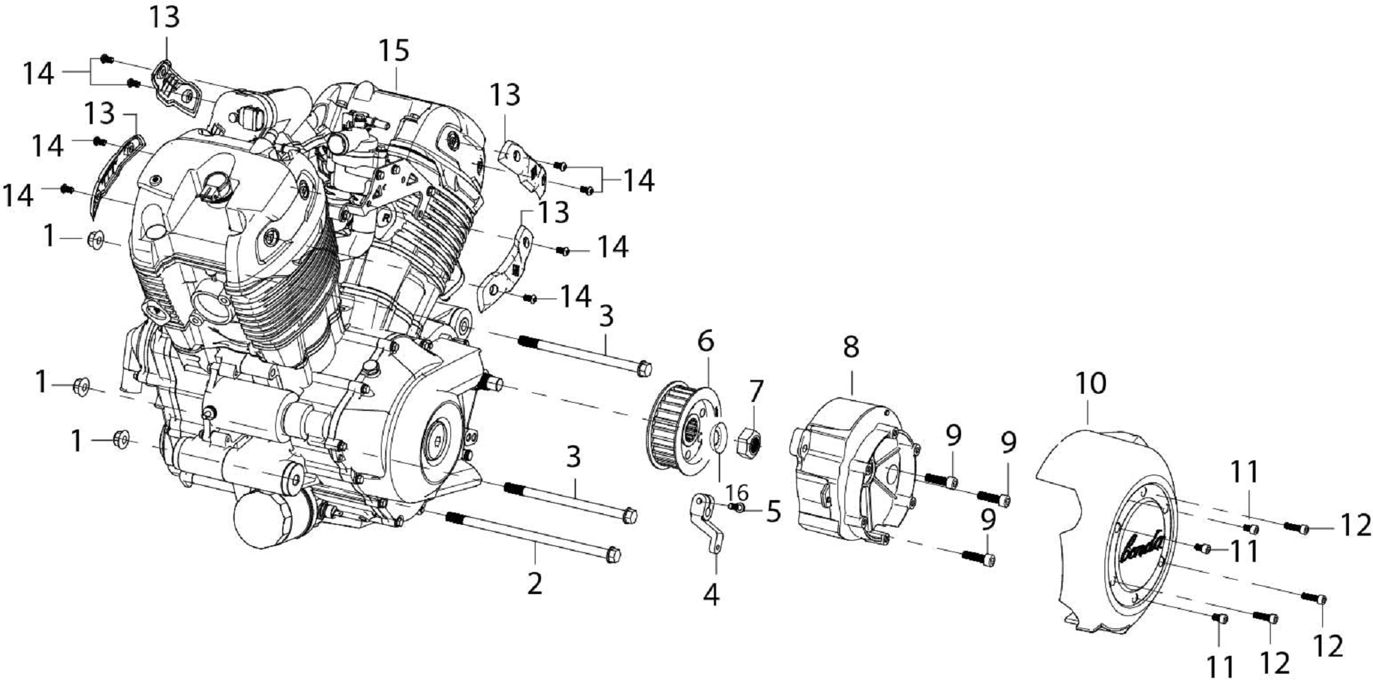1 - Vue Moteur complet