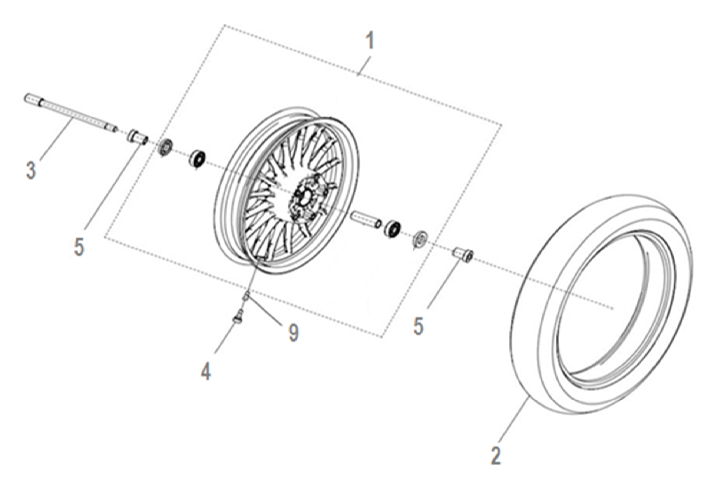 4 - Vue Roue avant