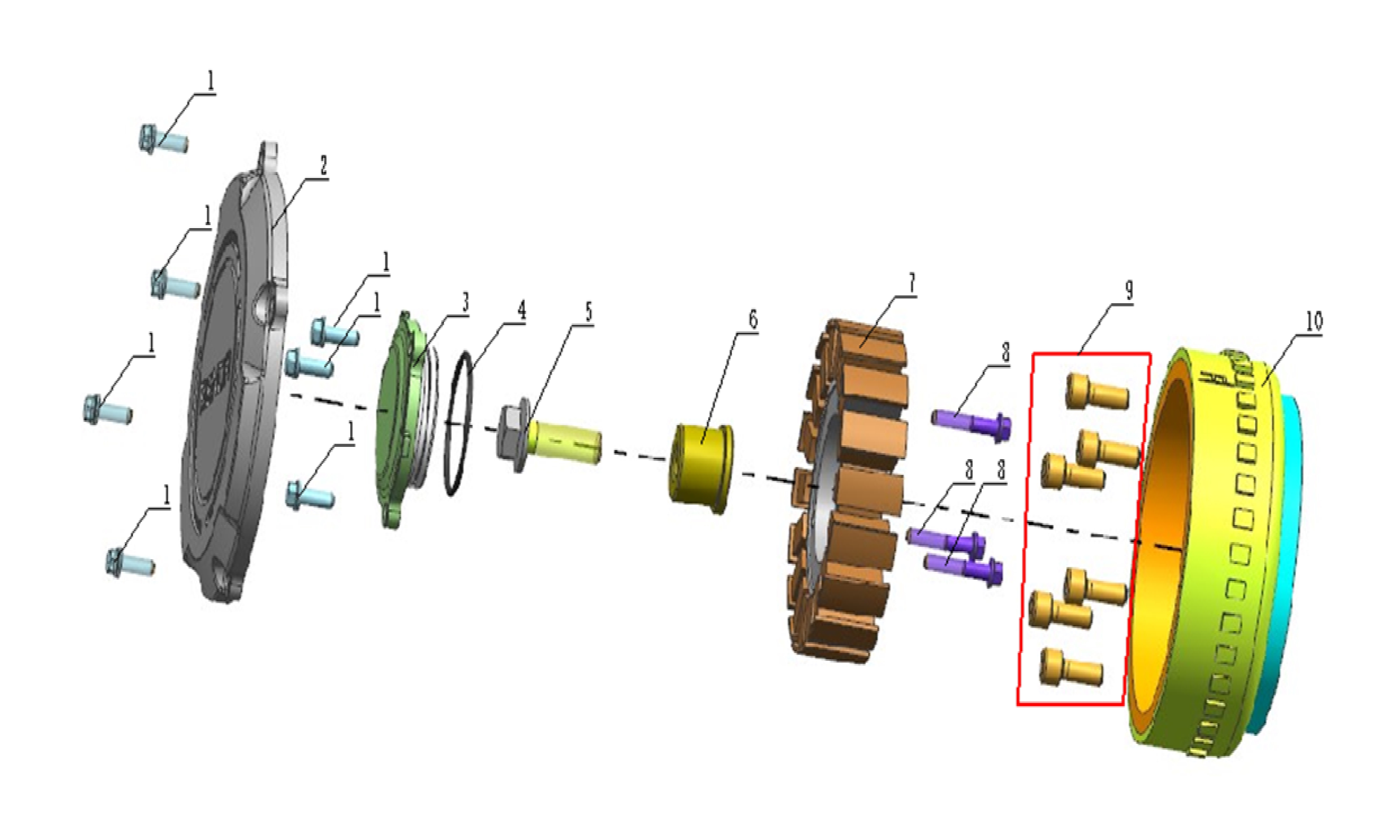 16 - Vue Rotor et stator