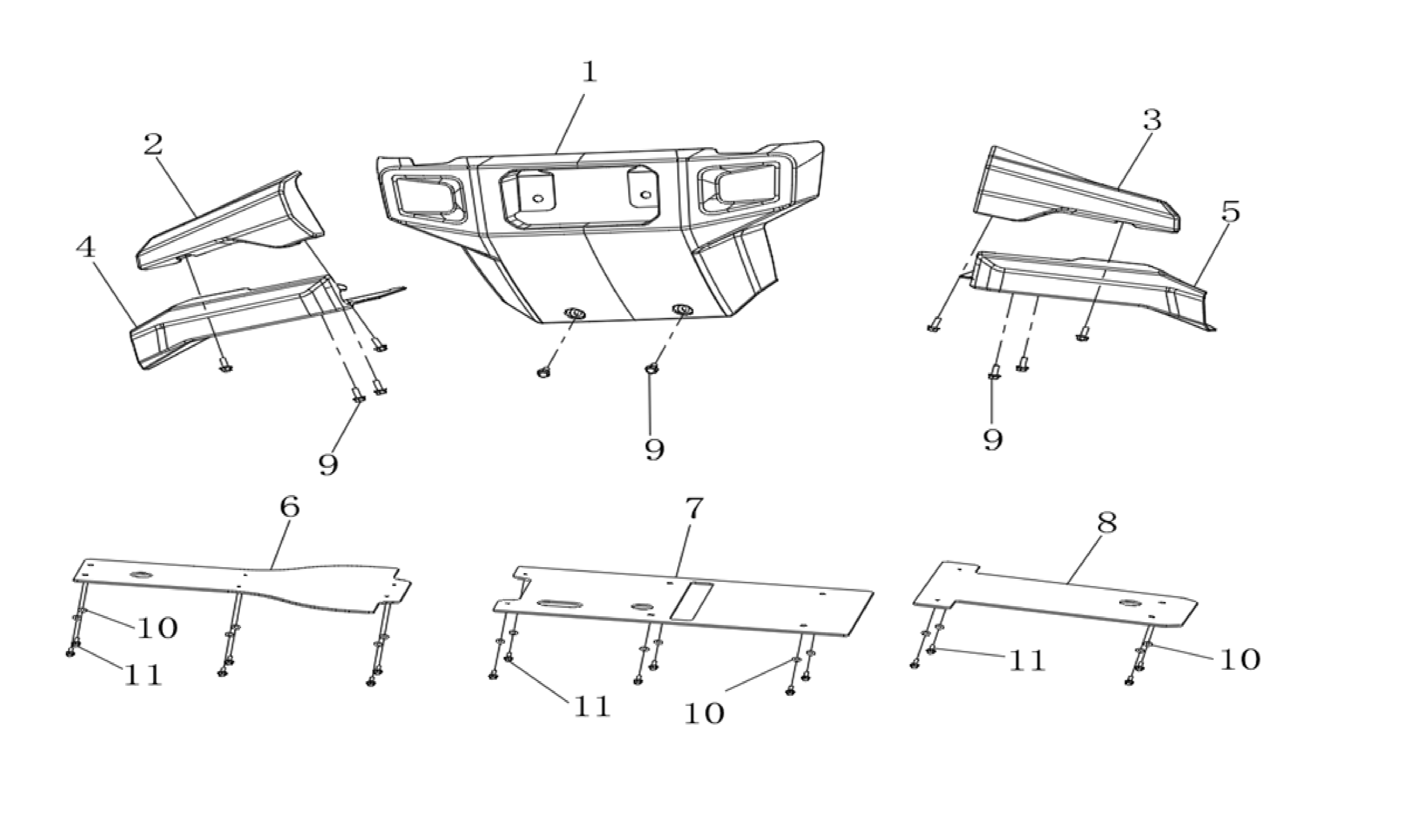 8 - Protection sous-chassis et triangle