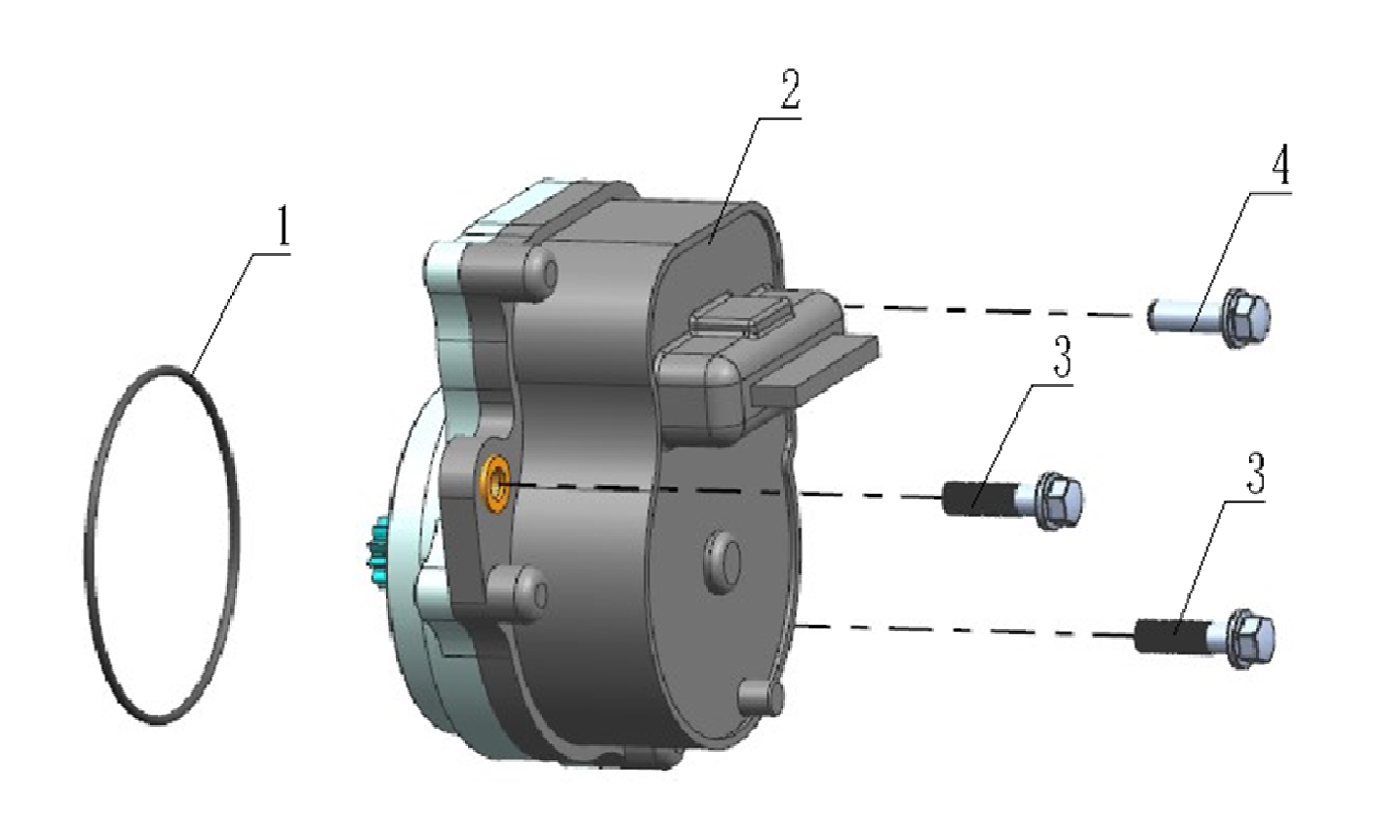 6 - Vue Moteur de differenciel de pont avant