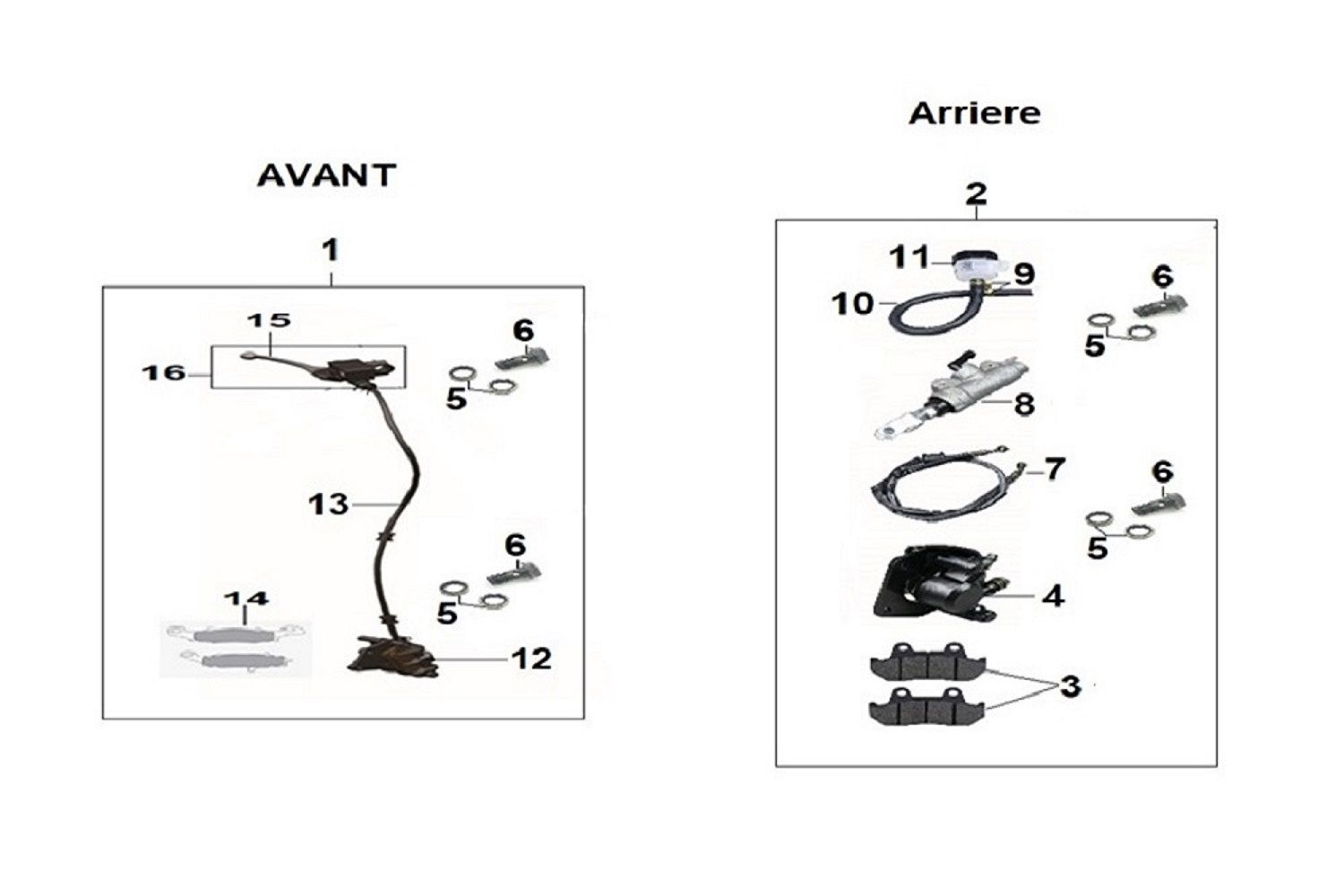 4 - Frein avant - arriere                                                                                                       