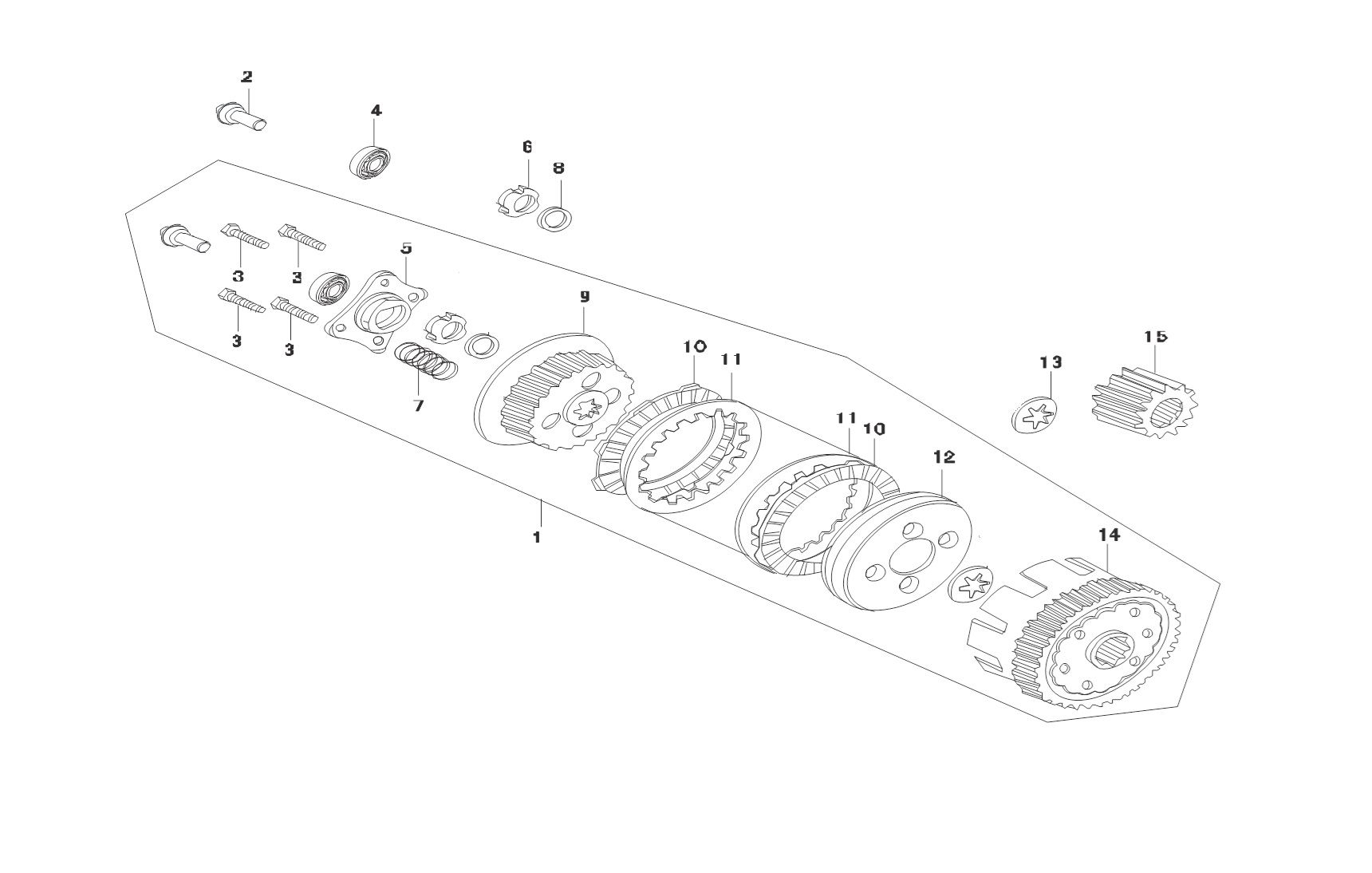 7 - Vue embrayage                                                                                                               