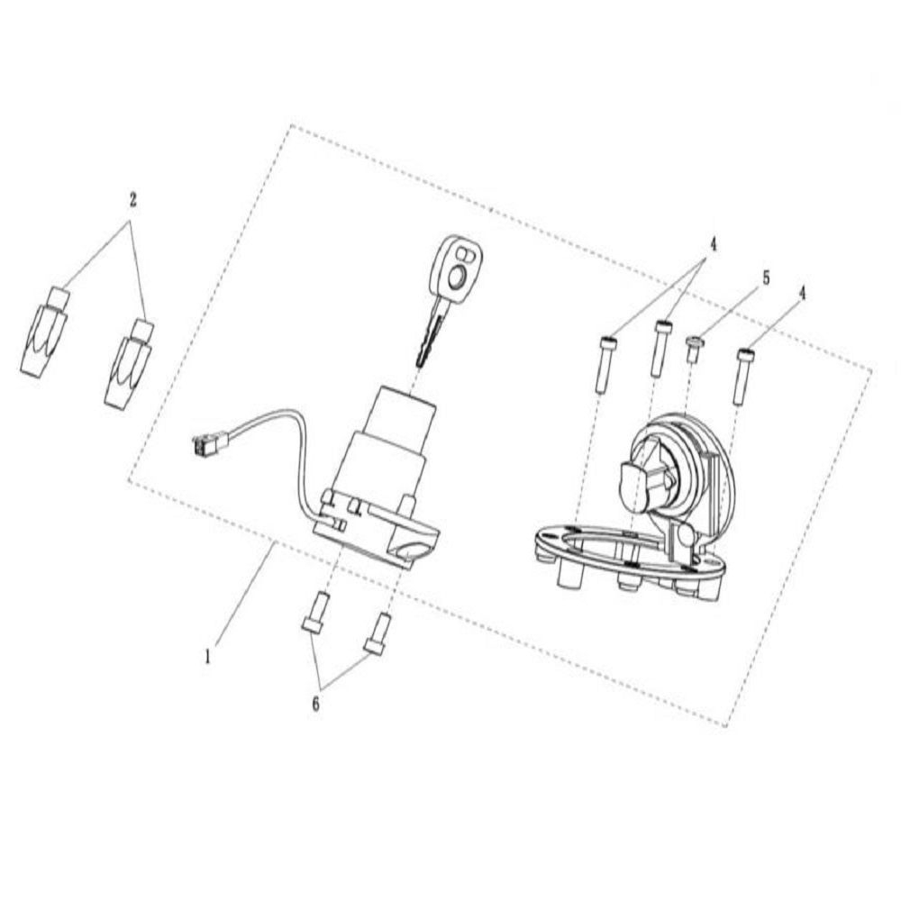 1 - Vue kit serrure