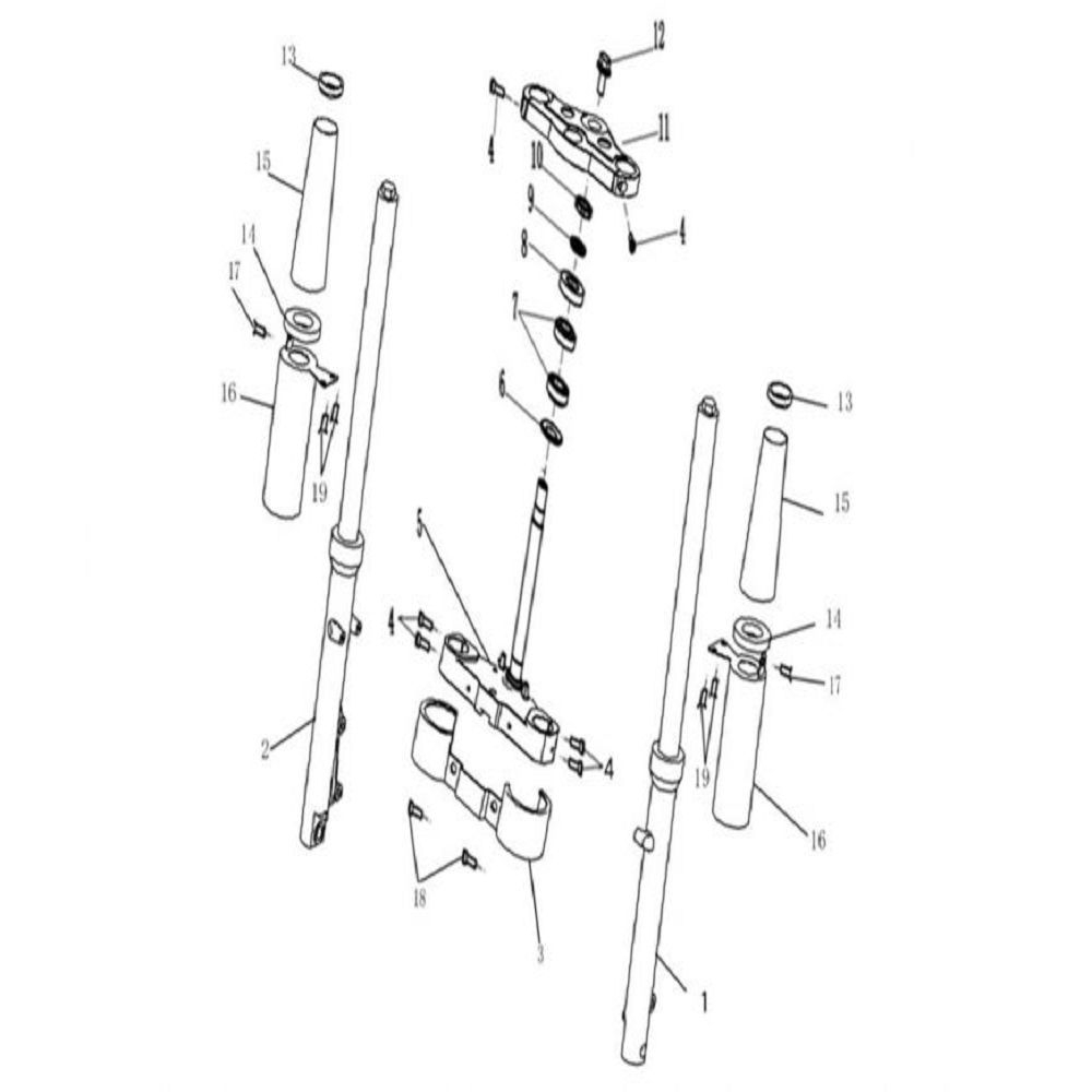 Vue fourche - Te de fourche                                                                                                     