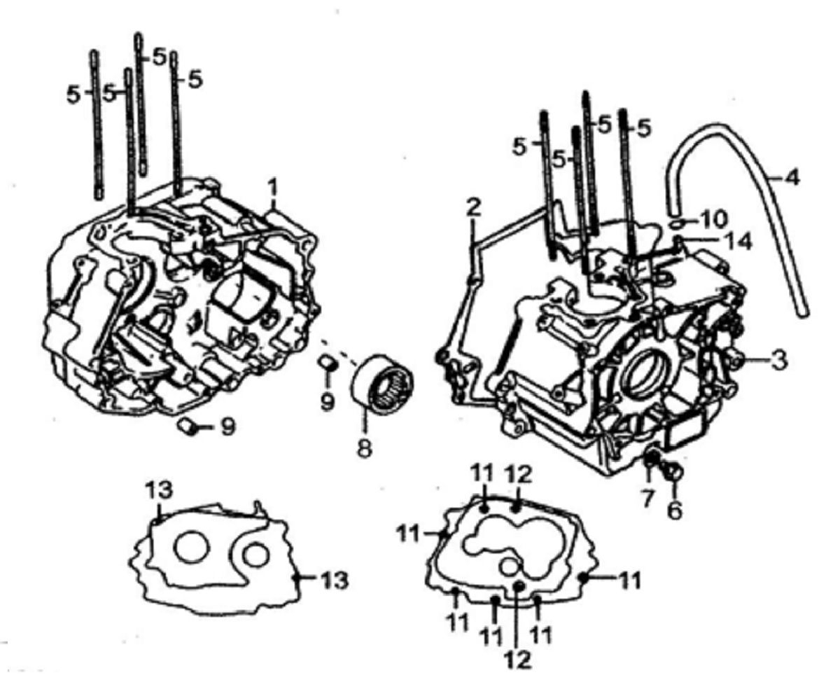 14 - Vue carter moteur central                                                                                                  